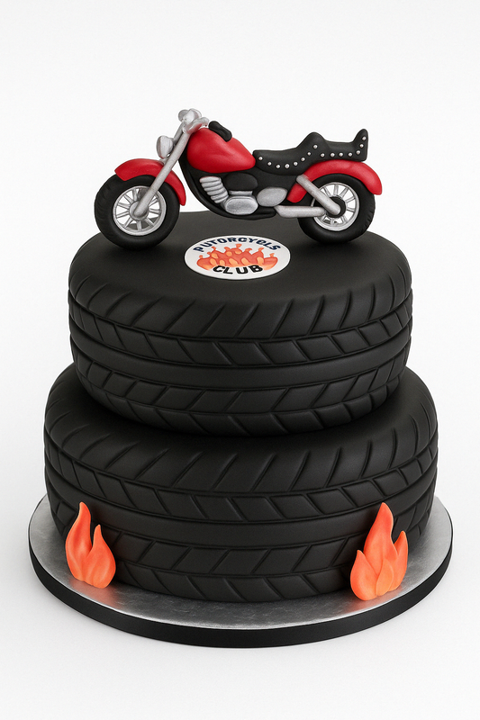 Biker Club Tyre Cake