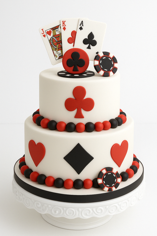 Poker Night Celebration Cake