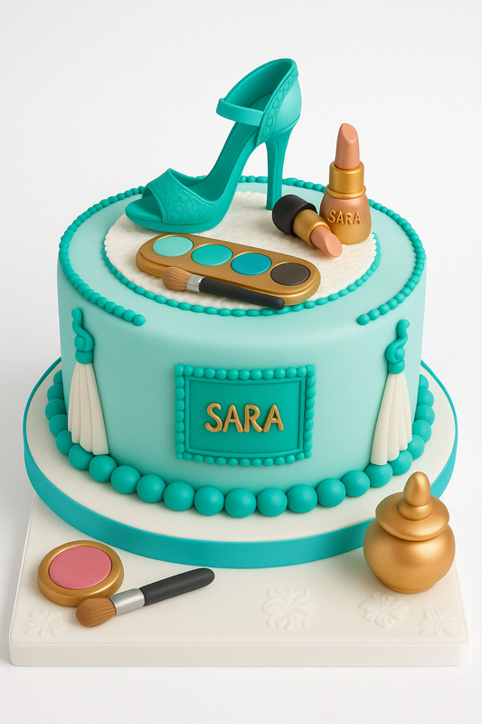 Glam Diva Make Up Cake