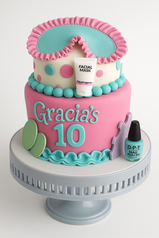 Spa Day Birthday Cake