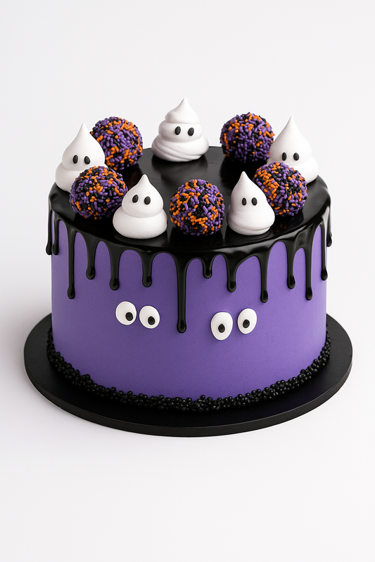 Spooky Eyes Halloween Drip Cake