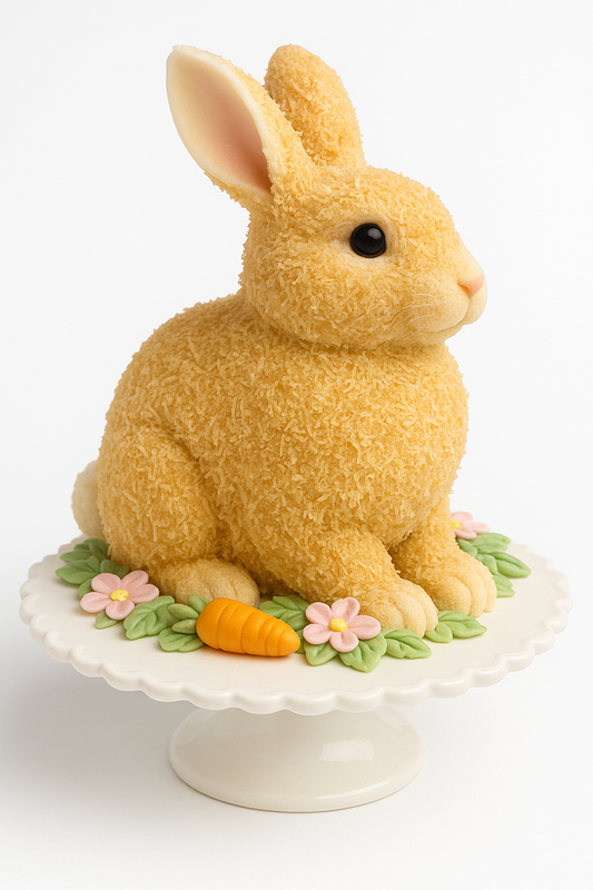 3D Bunny Garden Cake