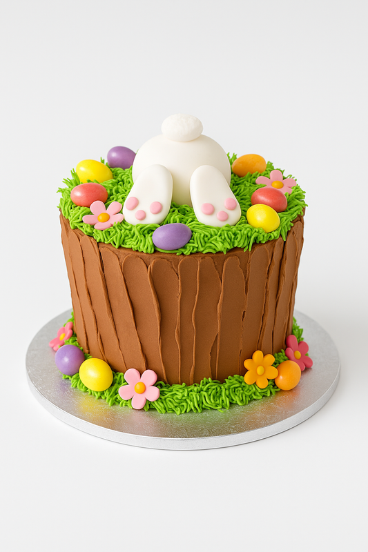 Easter Bunny Burrow Cake