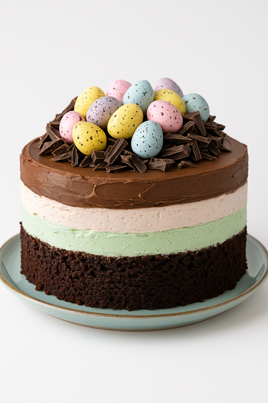 Triple Layer Easter Nest Cake