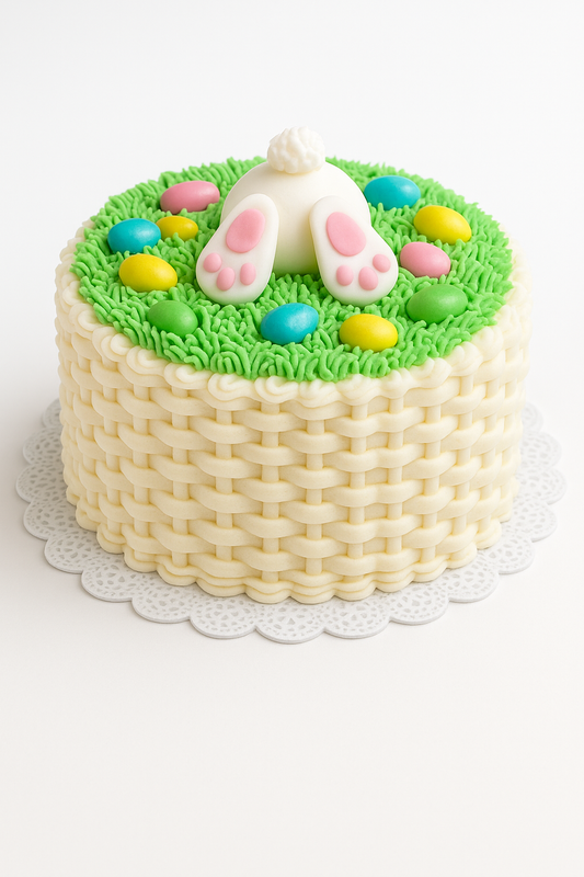 Egg Hunt Basket Cake