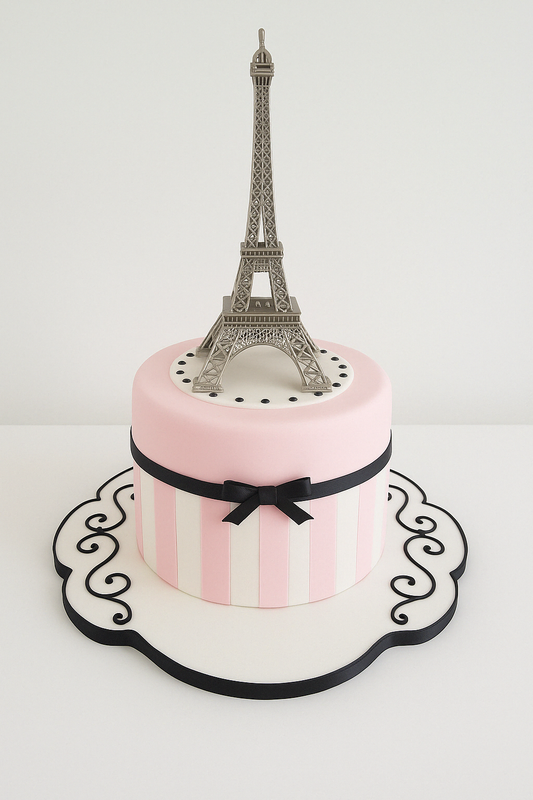 Eiffel Tower Elegance Cake