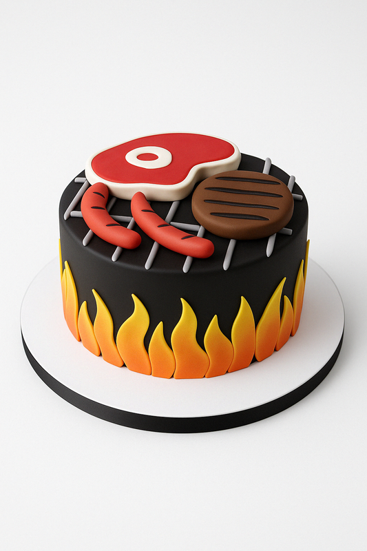 Flaming BBQ Cake