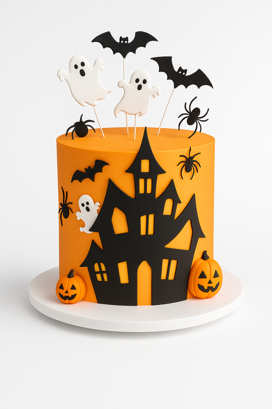 Haunted House Halloween Cake