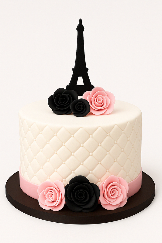 Romantic Paris Rose Cake