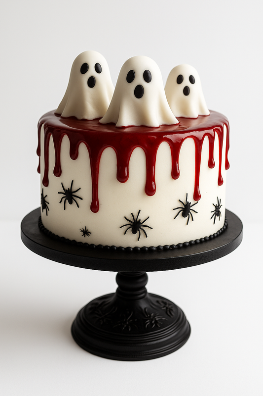 Bloody Drip Halloween Cake