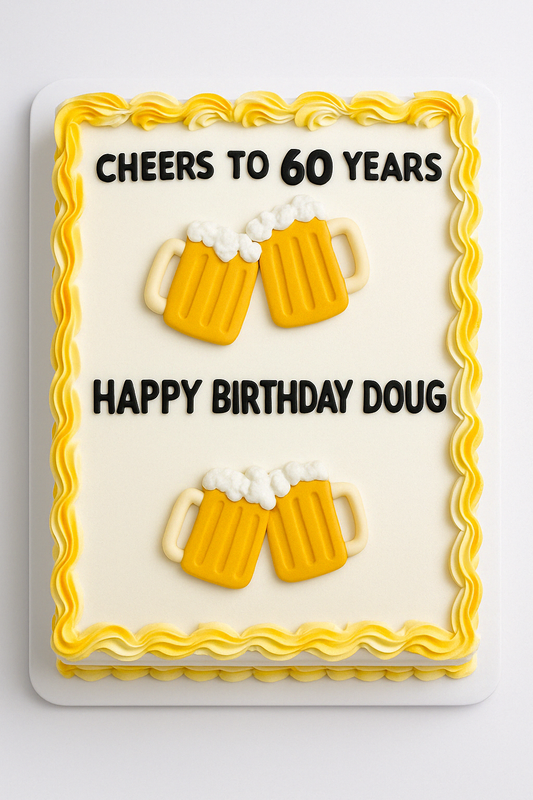 Cheers Rectangle Beer Cake