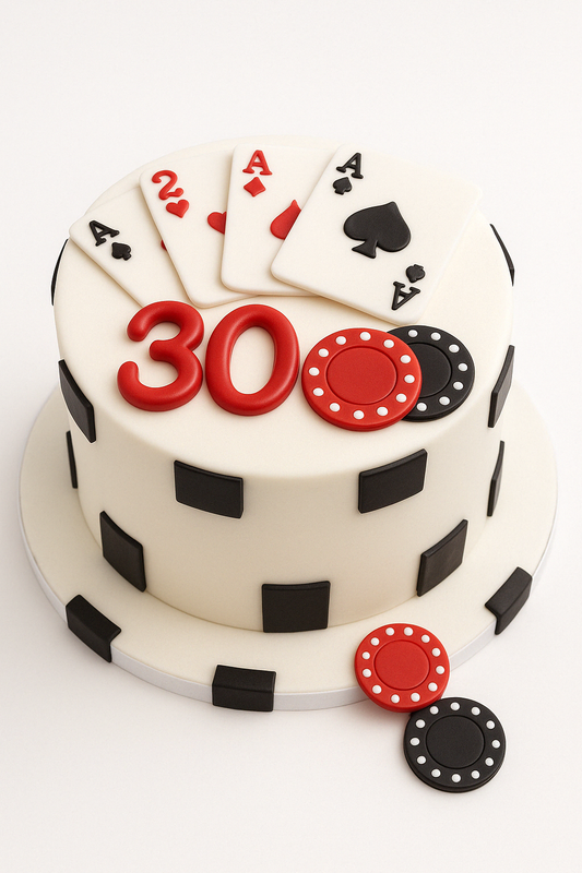 Casino Night Cake