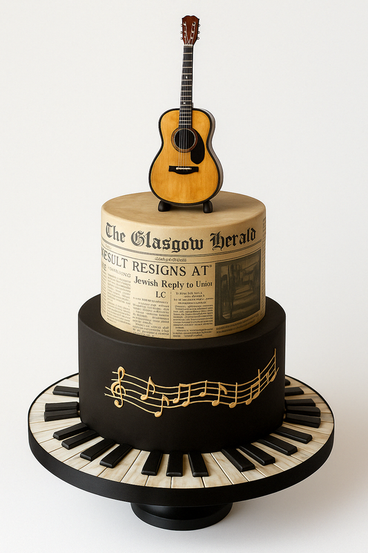 Guitar Bloom Cake
