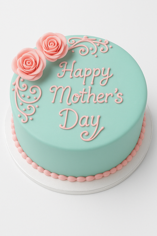 Elegant Roses Mother's Day Cake