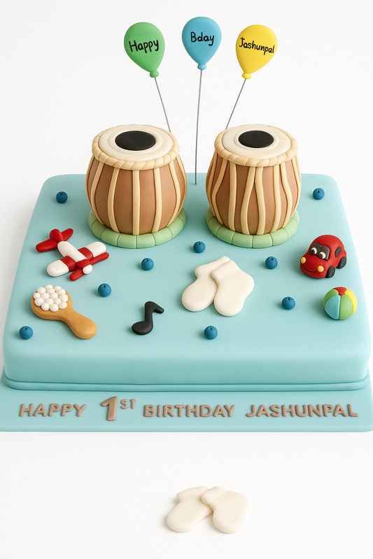 Musical Tabla Birthday Cake