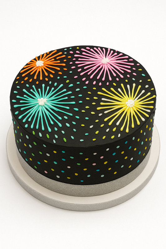 Fireworks Night Celebration Cake