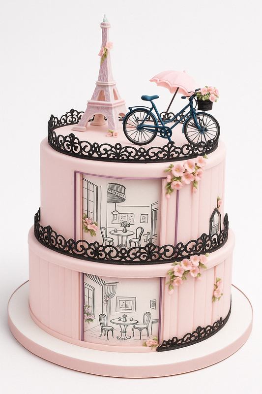Parisian Balcony Fantasy Cake