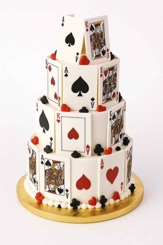 Royal Flush Tiered Cake