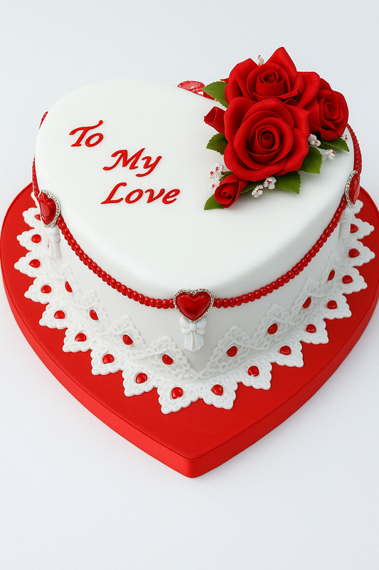 To My Love Heart Cake