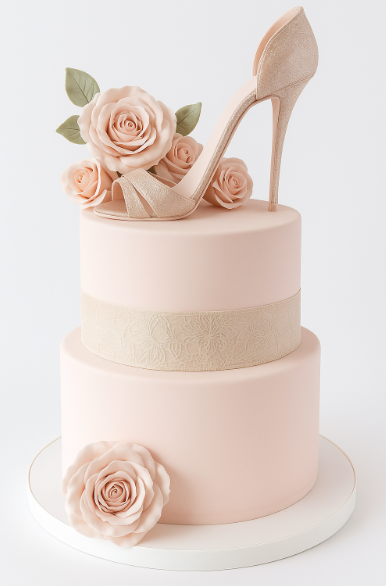 Blush Rose Elegance Cake