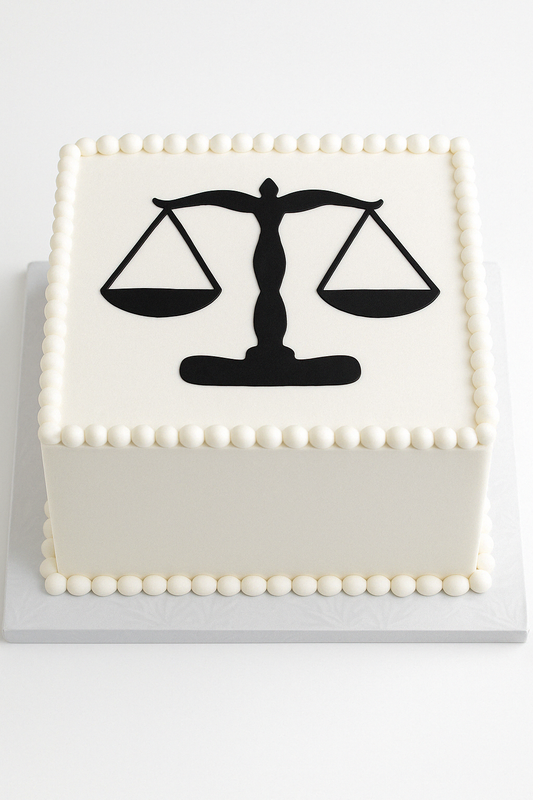 Minimalist Justice Cake