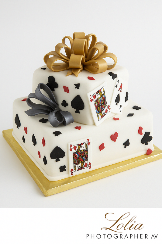 Card Suits Celebration Cake