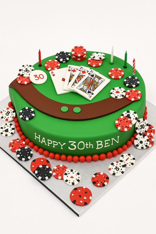 Casino Table Cake