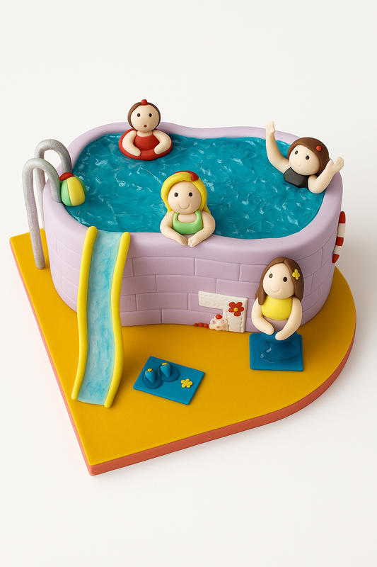 Summer Pool Party Cake