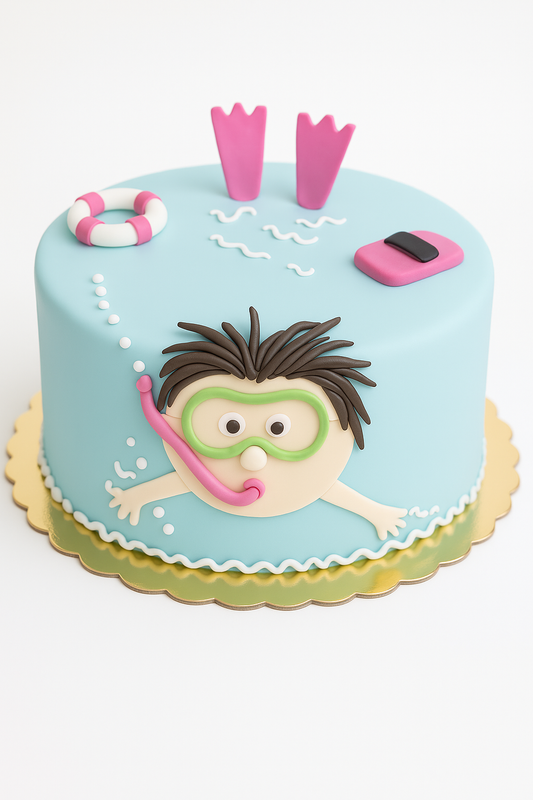 Snorkel Splash Cake