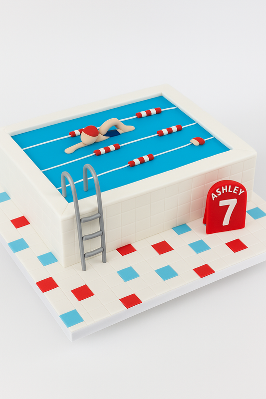 Swimming Champion Cake