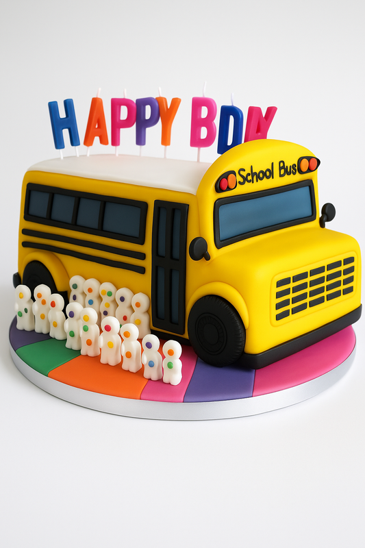School Bus Birthday Cake