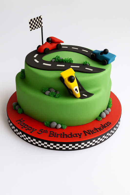 Race Track Birthday Cake
