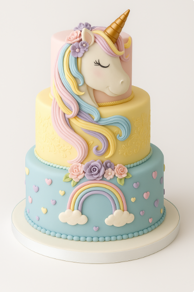 Dreamy Pastel Unicorn Cake