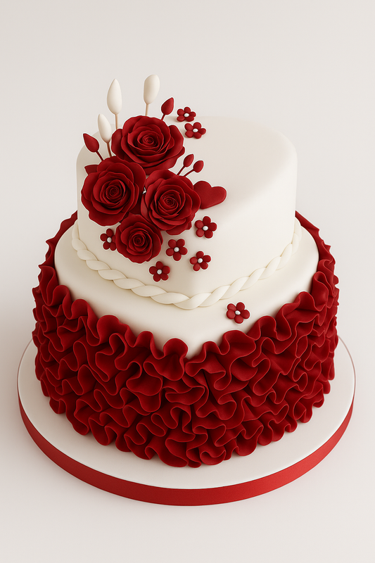 Rosette Romance Cake