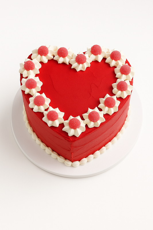 Red Heart Jelly Cake