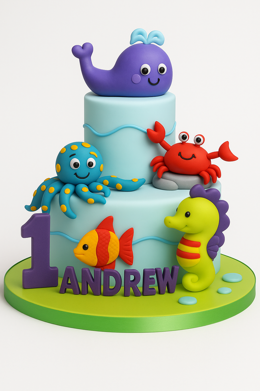 Ocean Friends Birthday Cake