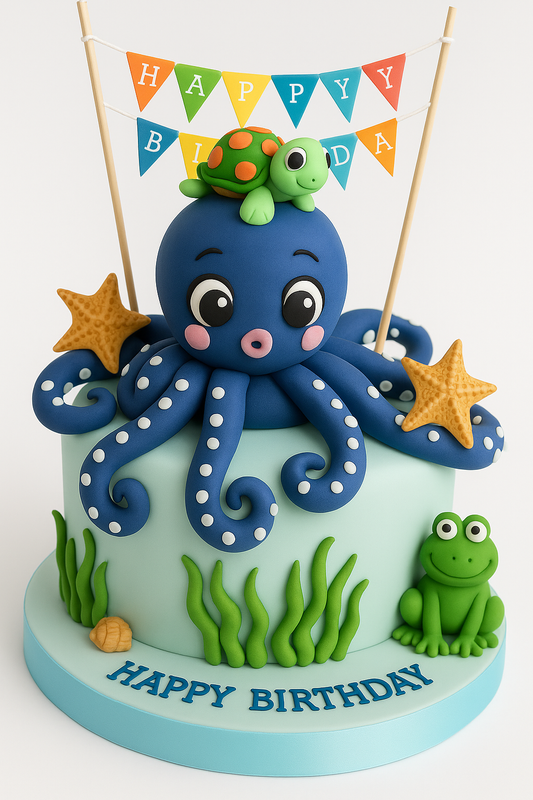 Undersea Octopus Party Cake