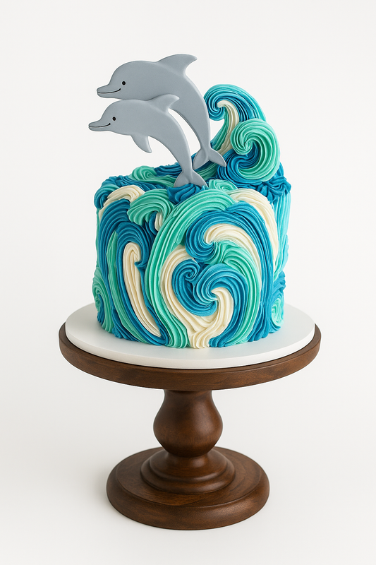 Dolphin Swirl Cake