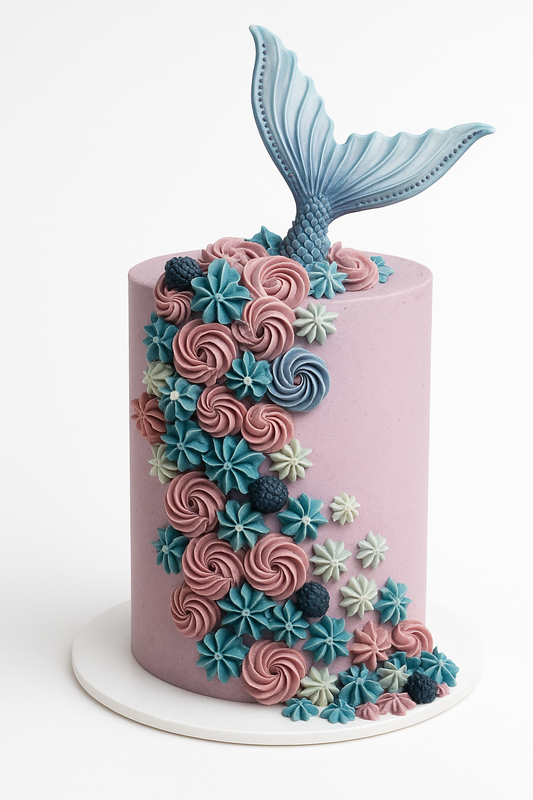 Mermaid Bloom Cake