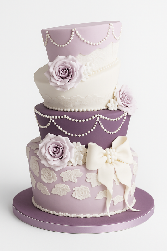 Lavender Dream Topsy-Turvy Cake