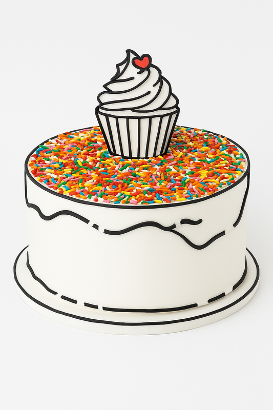 Sprinkle Delight Cupcake Cake