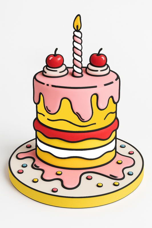 Drippy Layers Birthday Cake