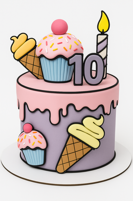 Sweet Treats Birthday Cake