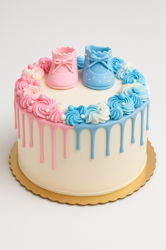 Baby Steps Drip Cake