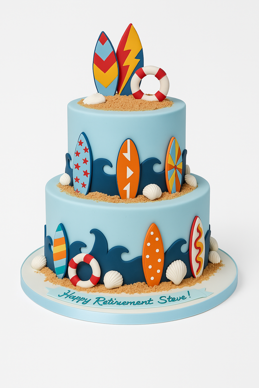 Surf’s Up Beach Cake