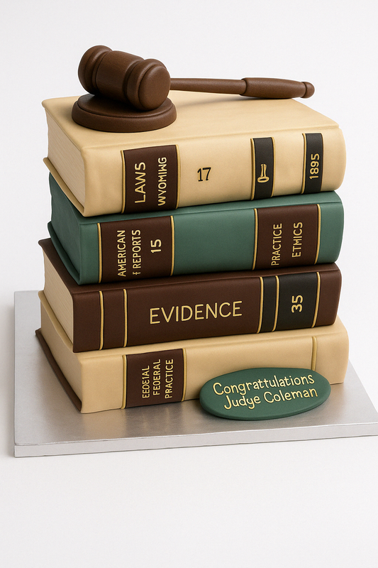 Judge’s Law Library Cake