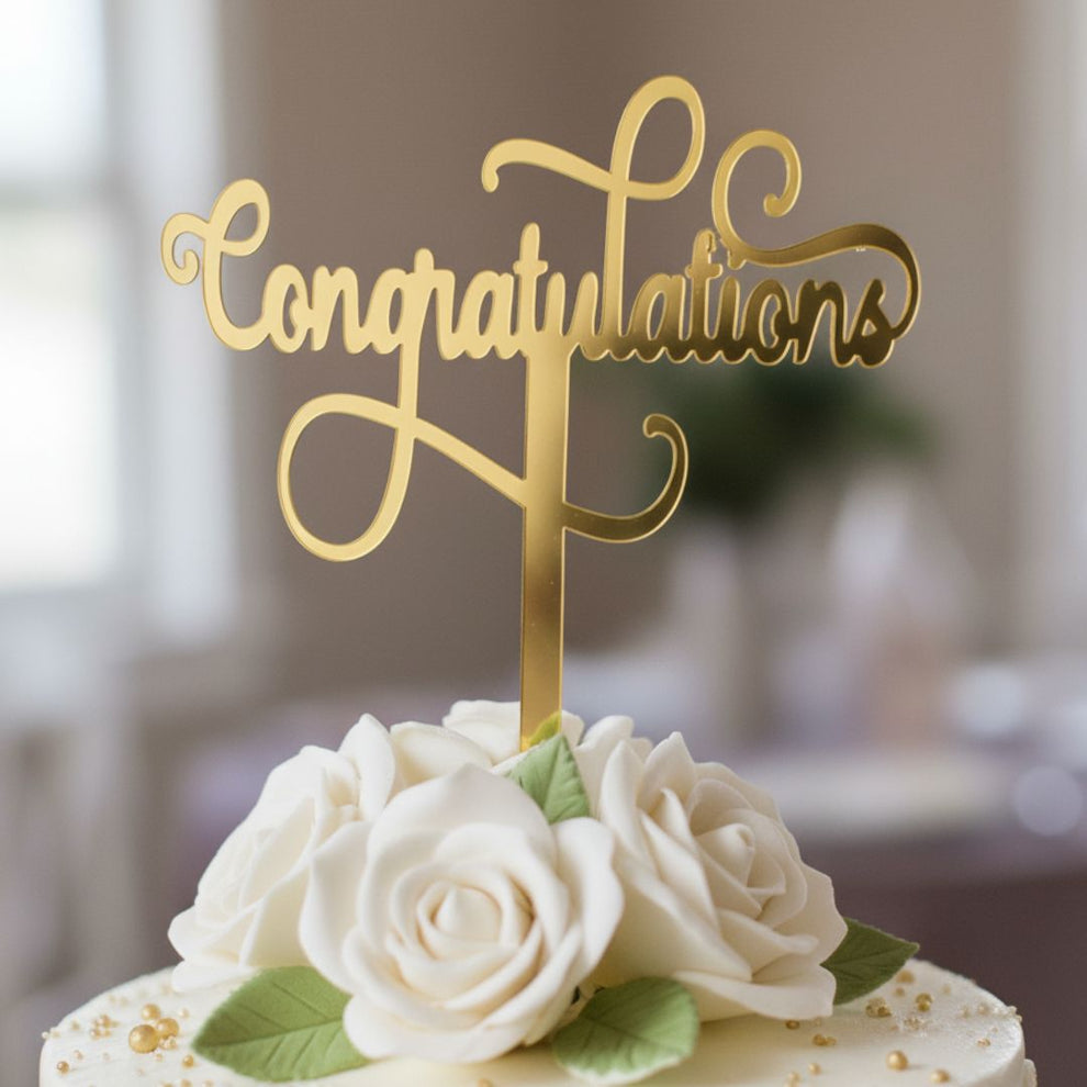 Congratulations Cake Topper – 7th Heaven Bakery UK