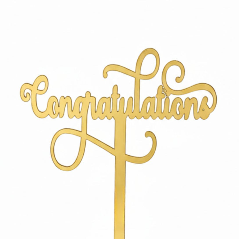 Congratulations Cake Topper – 7th Heaven Bakery UK