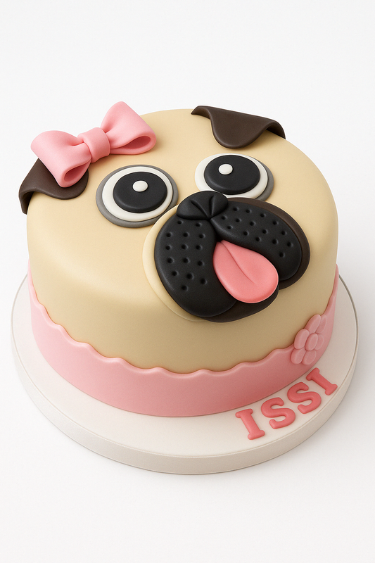 Pug Princess Cake