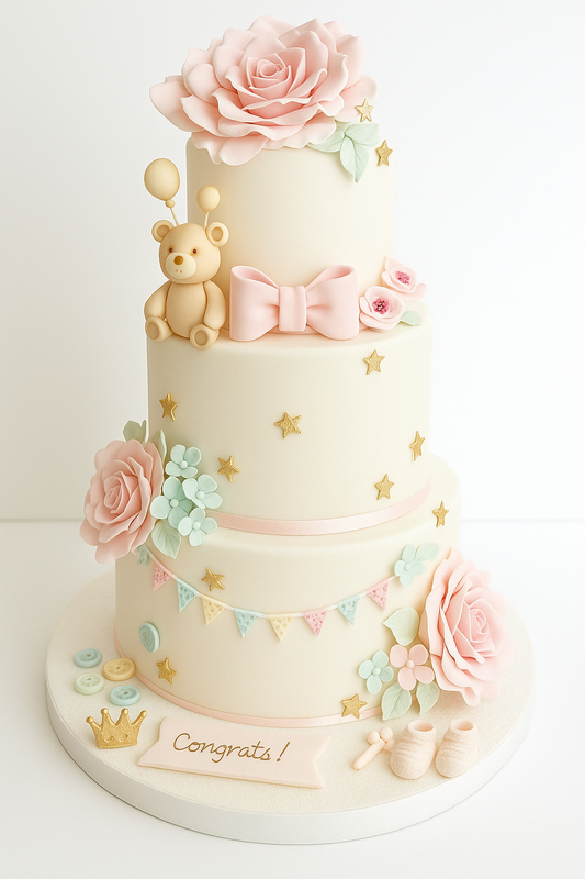 Pastel Baby Blossom Cake